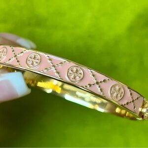 Tory Burch Icon T Monogram Hinge Bracelet